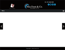 Tablet Screenshot of maxfrost.com